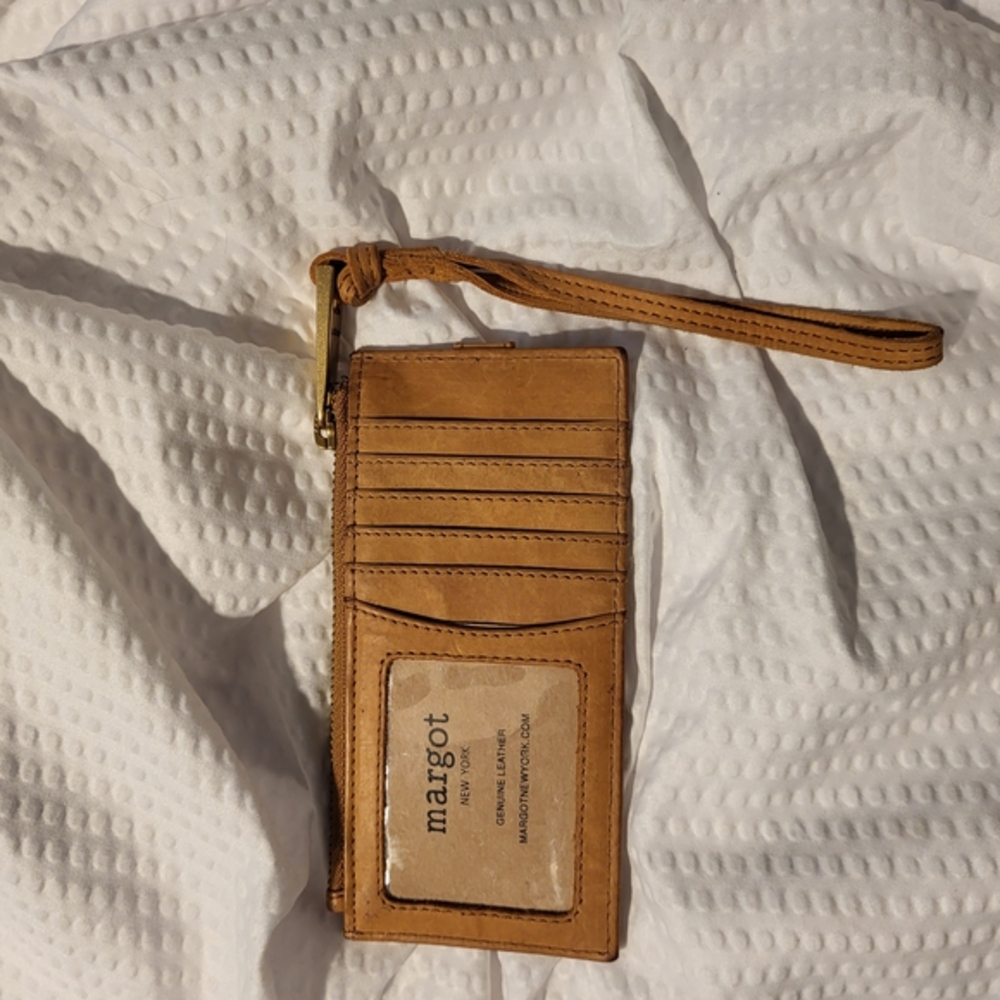 Margot Tan Leather Card Holder